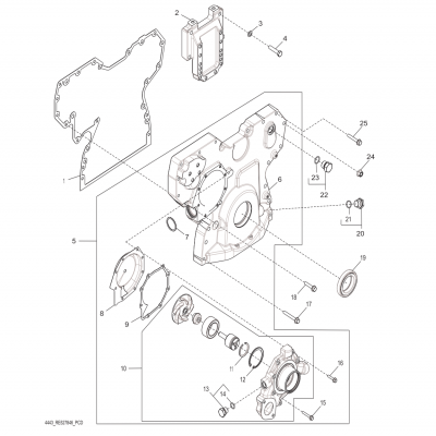 Group 44: Timing Gear Cover &amp;amp;amp; Water Pump, continued  第44組：正時(shí)齒輪蓋和水泵，&amp;amp;ldquo;GM93289,&amp;amp;rdquo;&amp;amp;ldquo;GM93285,&amp;amp;rdquo;&amp;amp;ldquo;GM9165