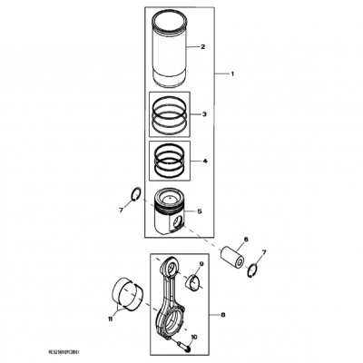 Group 48: Piston and Connecting Rod, continued  第48組：活塞和連桿，&ldquo;GM93289,&rdquo;&ldquo;GM93285,&rdquo;&ldquo;GM91650,&rdquo;&ldquo;GM85414,&rdquo;&ldquo;GM85412,&a