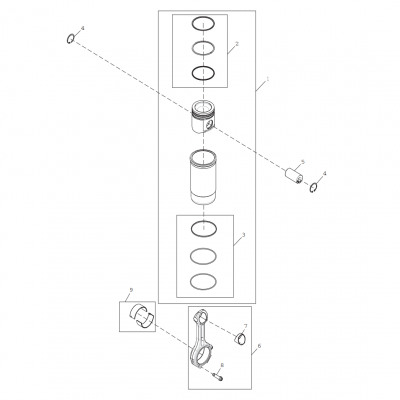 Group 48: Piston and Connecting Rod, continued  第48組：活塞和連桿，&ldquo;GM93289,&rdquo;&ldquo;GM93285,&rdquo;&ldquo;GM91650,&rdquo;&ldquo;GM85414,&rdquo;&ldquo;GM85412,&a