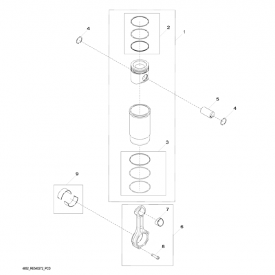Group 48: Piston and Connecting Rod, continued  第48組：活塞和連桿，&ldquo;GM93289,&rdquo;&ldquo;GM93285,&rdquo;&ldquo;GM91650,&rdquo;&ldquo;GM85414,&rdquo;&ldquo;GM85412,&a