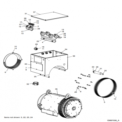Alternator and Mounting, continued  交流發(fā)電機和安裝，&ldquo;GM91650,&rdquo;&ldquo;40MDDCA,&rdquo;&ldquo;55MDDCB ,&rdquo;&ldquo;65MDDCC,&rdquo;&ldquo;80MDDCD,&rdquo;&ldquo;99MDDCE,&rdquo;&ldquo;GM93289,&rdquo;
