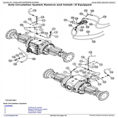 約翰迪爾 724K 4WD 裝載機(jī) （SN.-641522） w.Engines 6090HDW03， 6090HDW09 維修手冊 （TM10697）
