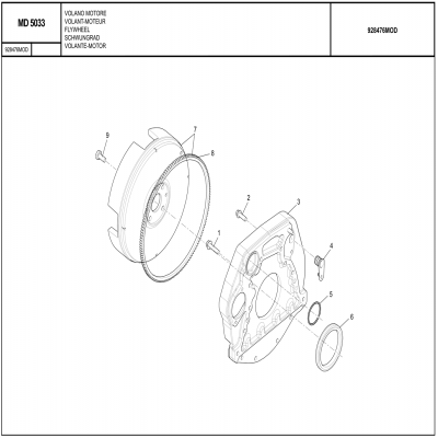 MANITOU MHT-X 790曼尼通礦用叉車 約翰迪爾4045HMC85發(fā)動機 飛輪