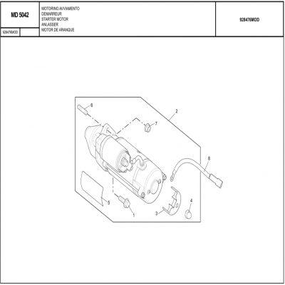 MANITOU MHT-X 790曼尼通礦用叉車 約翰迪爾4045HMC85發(fā)動(dòng)機(jī)-啟動(dòng)機(jī)