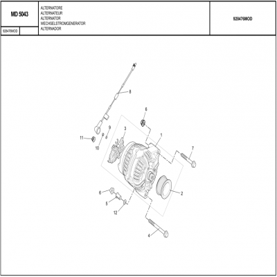 MANITOU MHT-X 790曼尼通礦用叉車 約翰迪爾4045HMC85發(fā)動(dòng)機(jī)-交流發(fā)電機(jī)